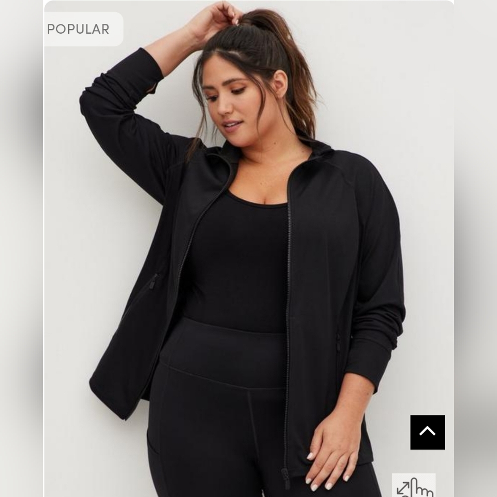 Active Zip Jacket Performance Core Black